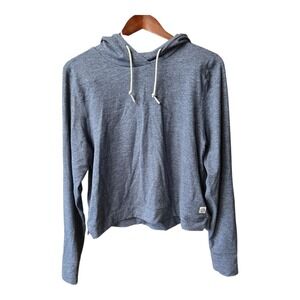 Rhoback Performance Hoodie Size Medium Blue Soft Athleisure Logo